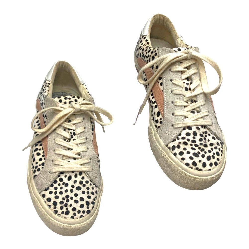 MADEWELL AH 758 Sidewalk Low Dyed Fur Calf Hair Leather Sneakers - Picture 7 of 10